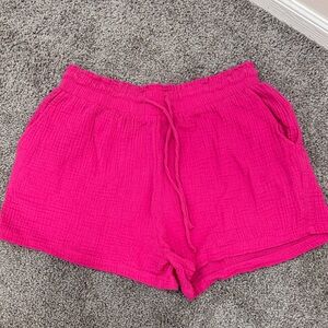Amazon High Waist Pink Women's Shorts